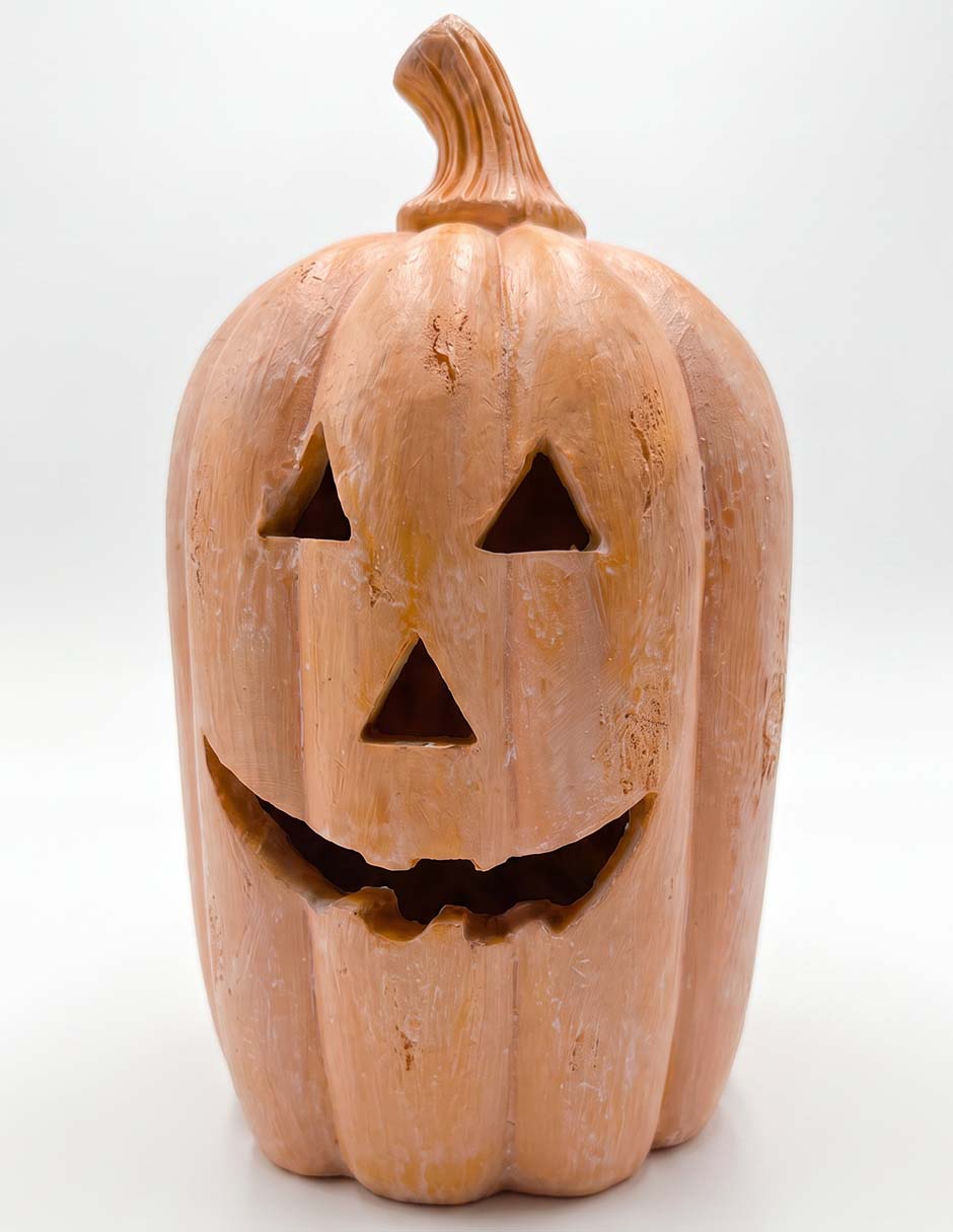 Figura decorativa de halloween con forma de calabaza Figura decorativa de halloween con forma de calabaza