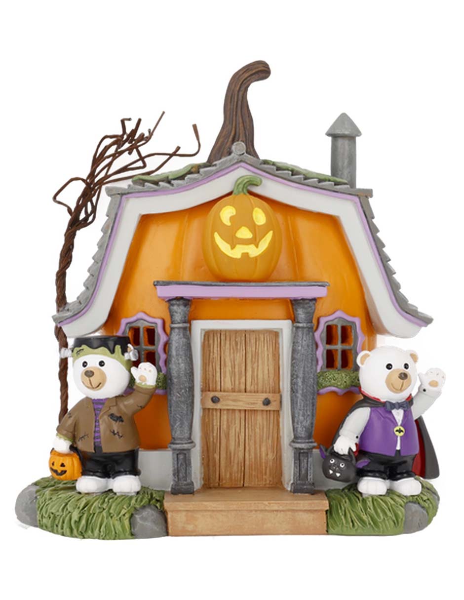 Figura Decorativa De Halloween Con Forma De Casa Embrujada 1