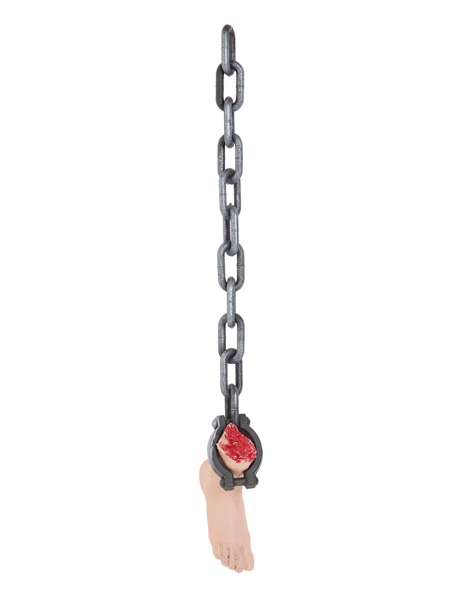 Figura decorativa con forma de pie con cadena