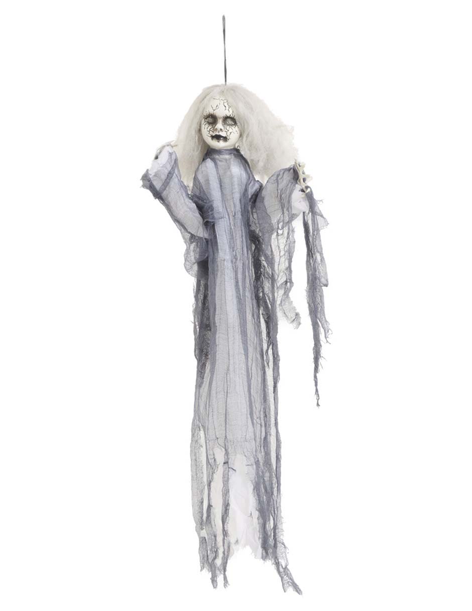 MUÑECA COLGANTE PELO BLANCO 1