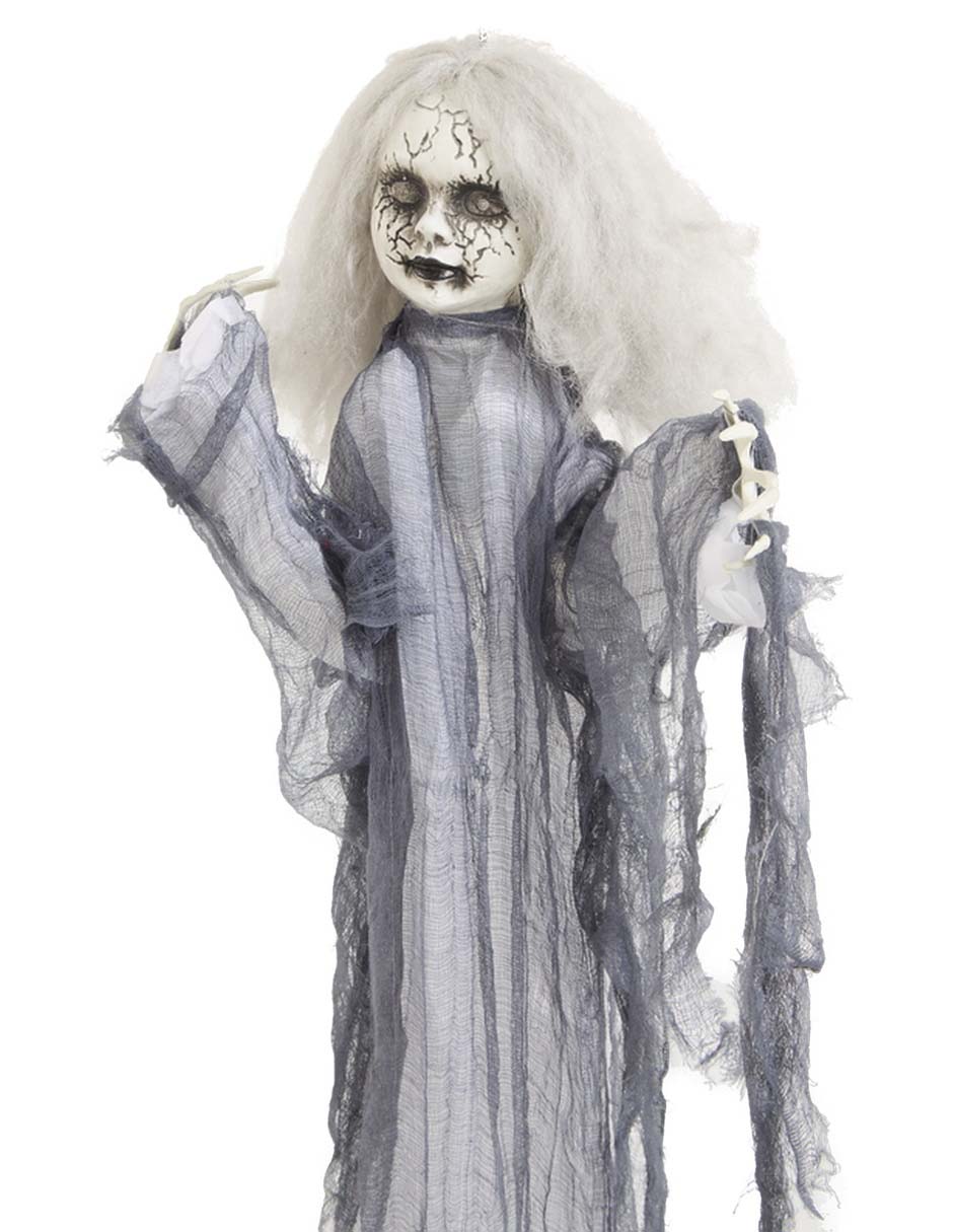 MUÑECA COLGANTE PELO BLANCO 3