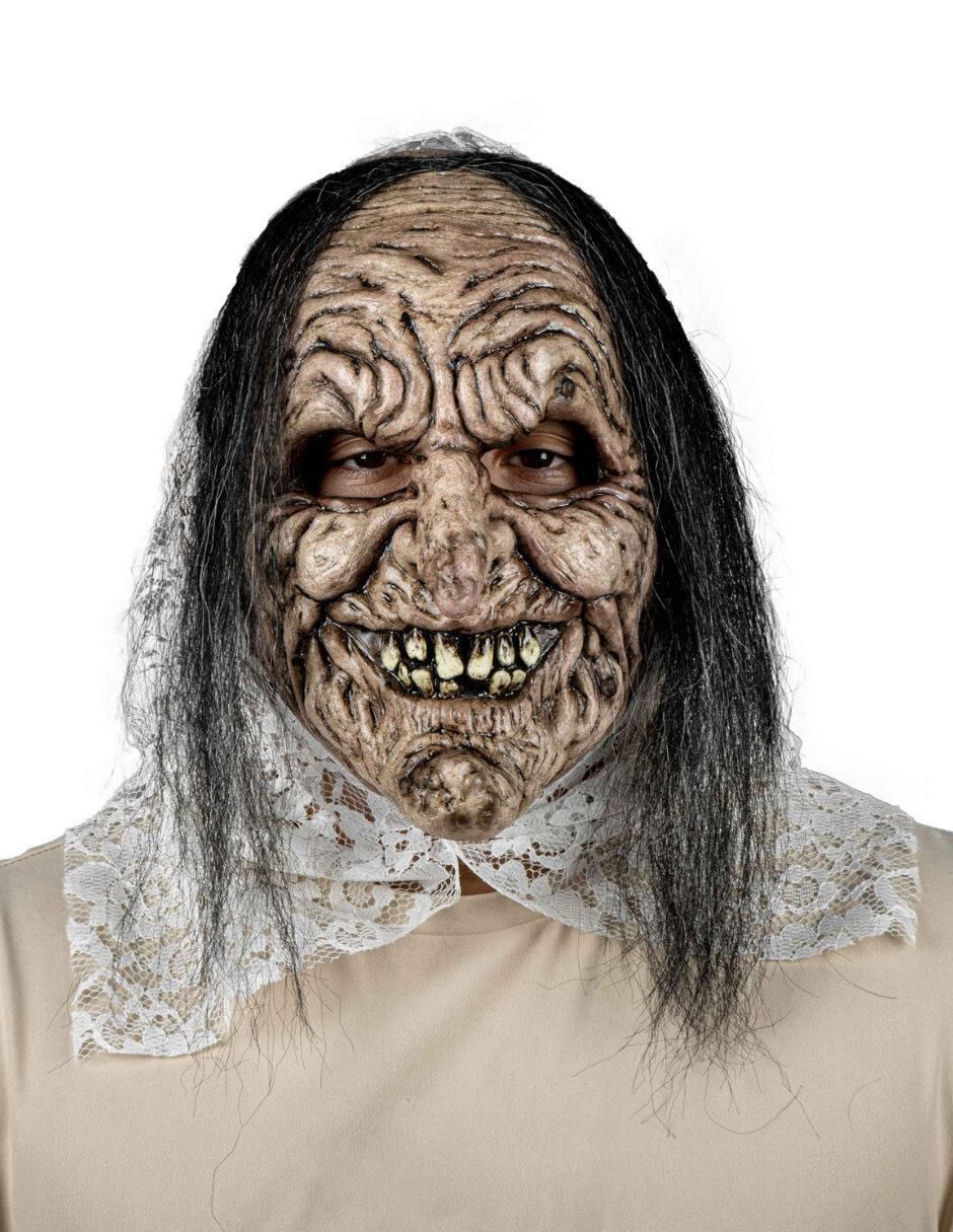 Máscara para disfraz de bruja Tabitha Ghoulish Productions