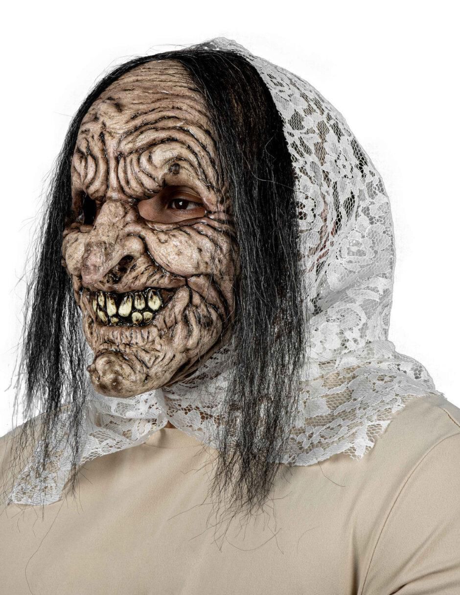 Máscara para disfraz de bruja Tabitha Ghoulish Productions