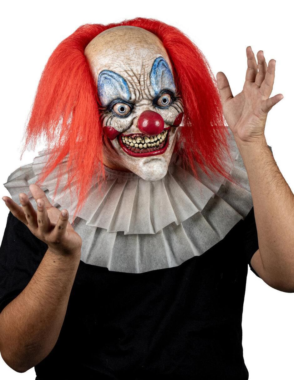 Máscara para disfraz de creppy clown smile