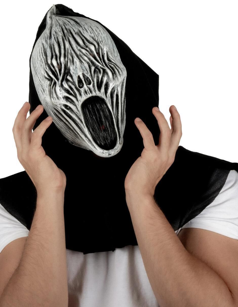 Máscara para disfraz de Horror Fantasma del Abismo con capucha Horror Infernal Ghoulish Productions