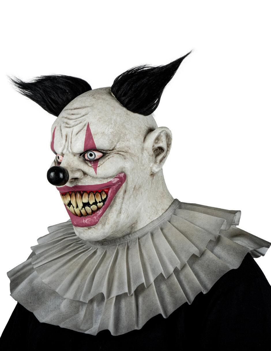 Máscara para disfraz de payaso diabólico toothy clowns 5