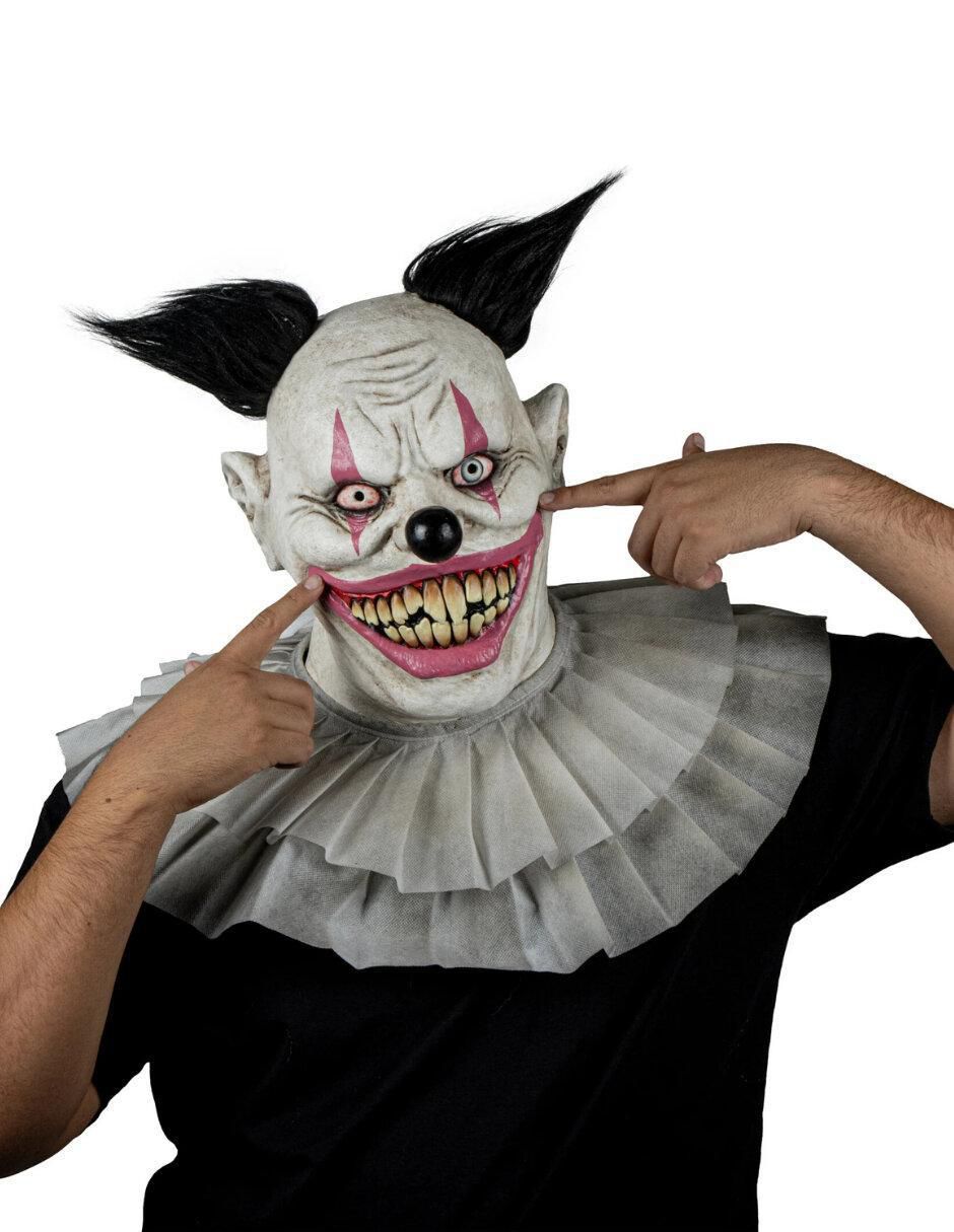 Máscara para disfraz de payaso diabólico toothy clowns 4