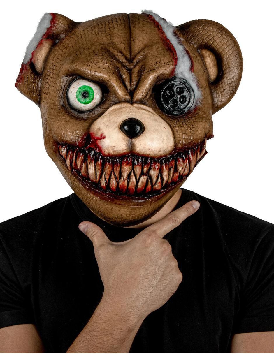 Máscara para disfraz de Oso terrorífico Smile Bear Creepy Ghoulish Productions