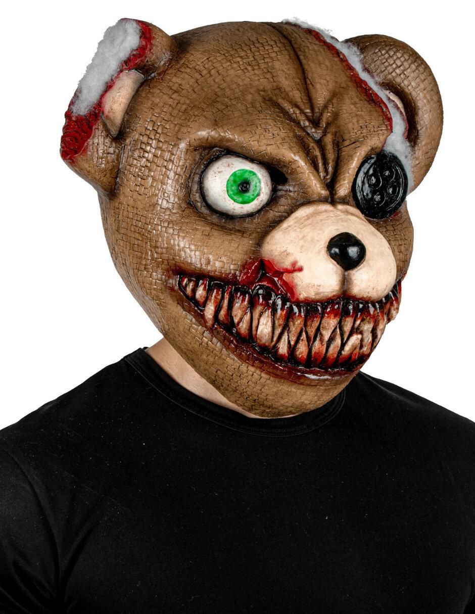 Máscara para disfraz de Oso terrorífico Smile Bear Creepy Ghoulish Productions