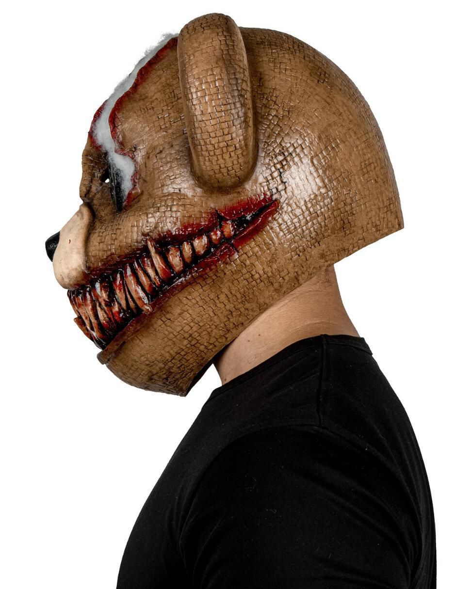 Máscara para disfraz de Oso terrorífico Smile Bear Creepy Ghoulish Productions