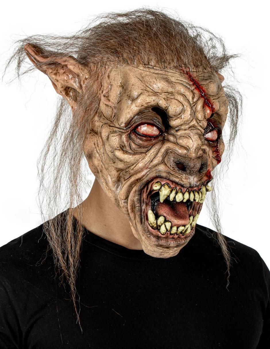 Máscara para disfraz de bestia nocturna lobo zombie 3