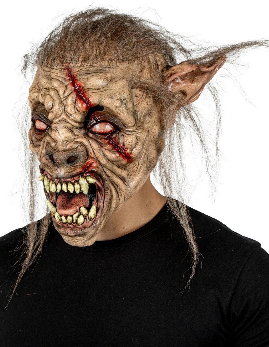 Máscara para disfraz de bestia nocturna lobo zombie 4