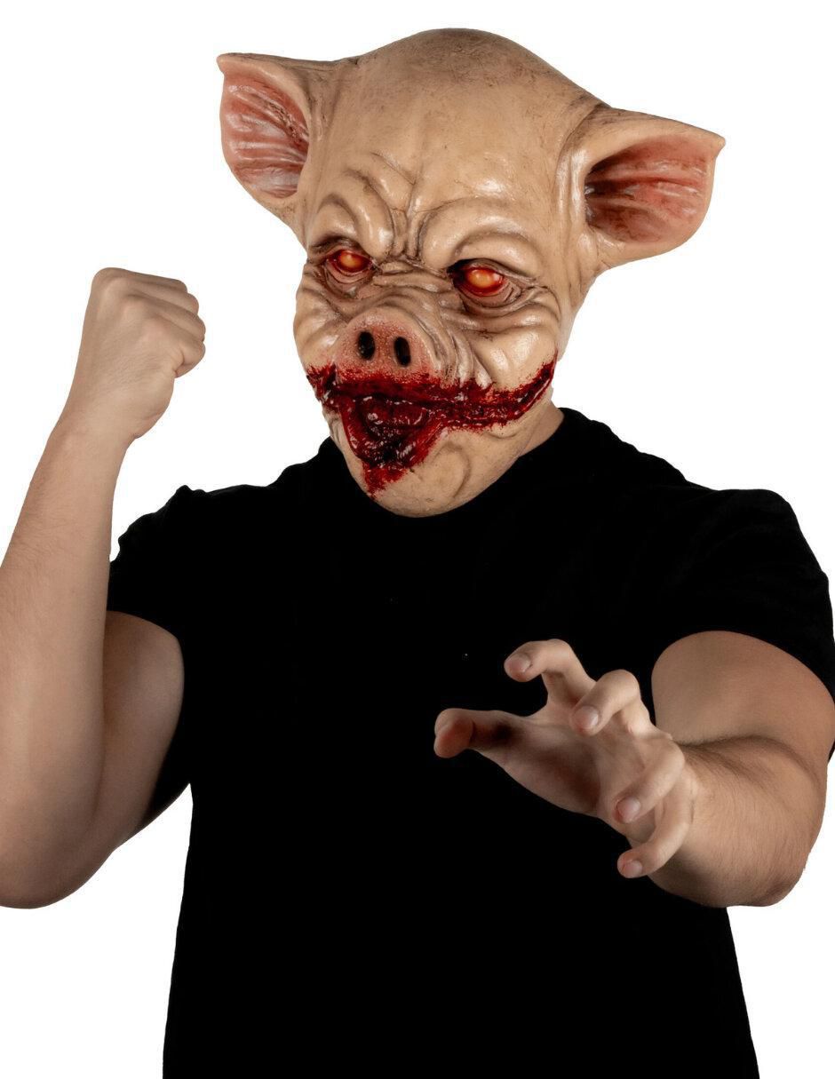 Máscara para disfraz de cerdo asesino creepy Máscara para disfraz de cerdo asesino creepy