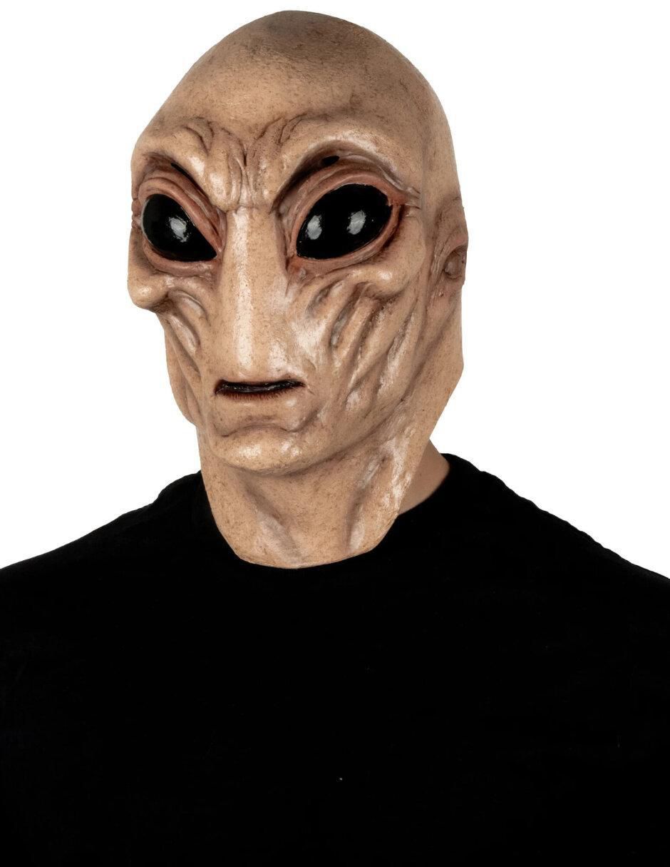 Máscara para disfraz de Extraterrestre Ojos Negros Terror Futurista Ghoulish Productions