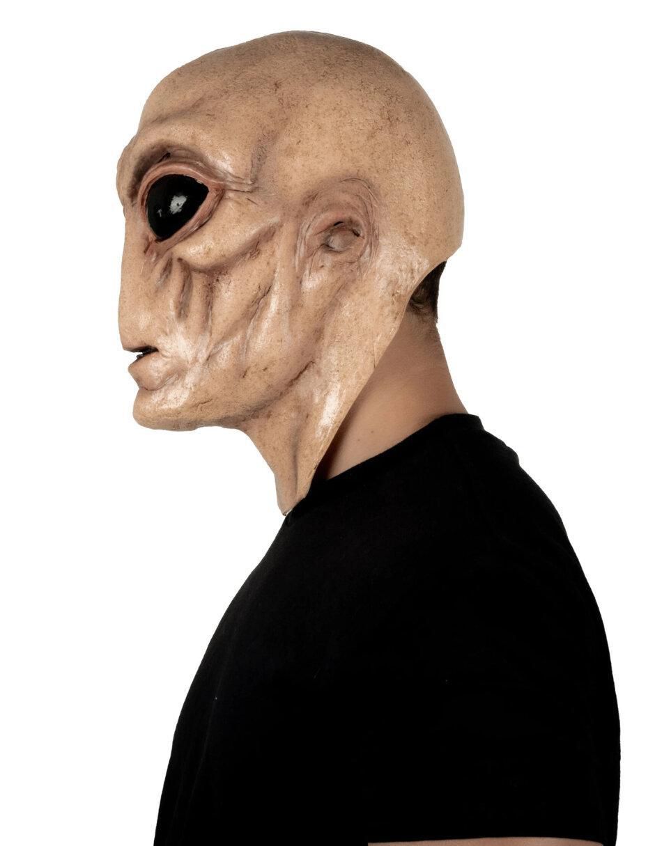 Máscara para disfraz de Extraterrestre Ojos Negros Terror Futurista Ghoulish Productions
