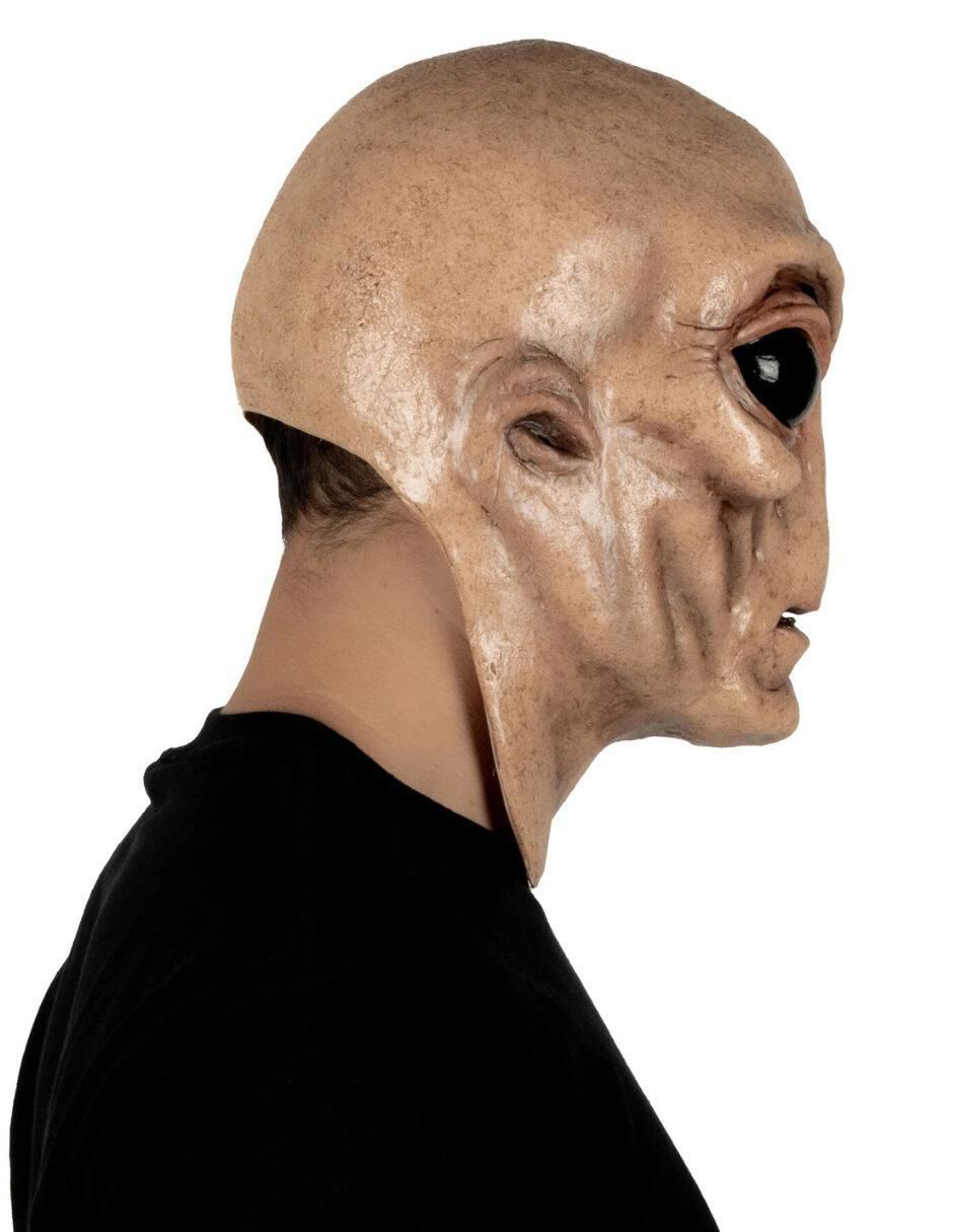 Máscara para disfraz de Extraterrestre Ojos Negros Terror Futurista Máscara para disfraz de Extraterrestre Ojos Negros Terror Futurista