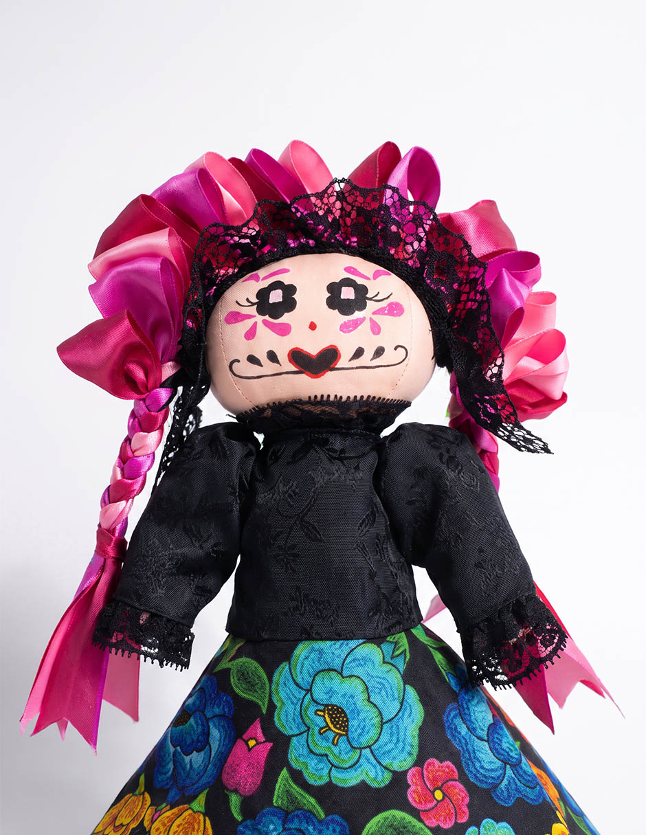 Figura decorativa día de muertos con forma de catrina 3
