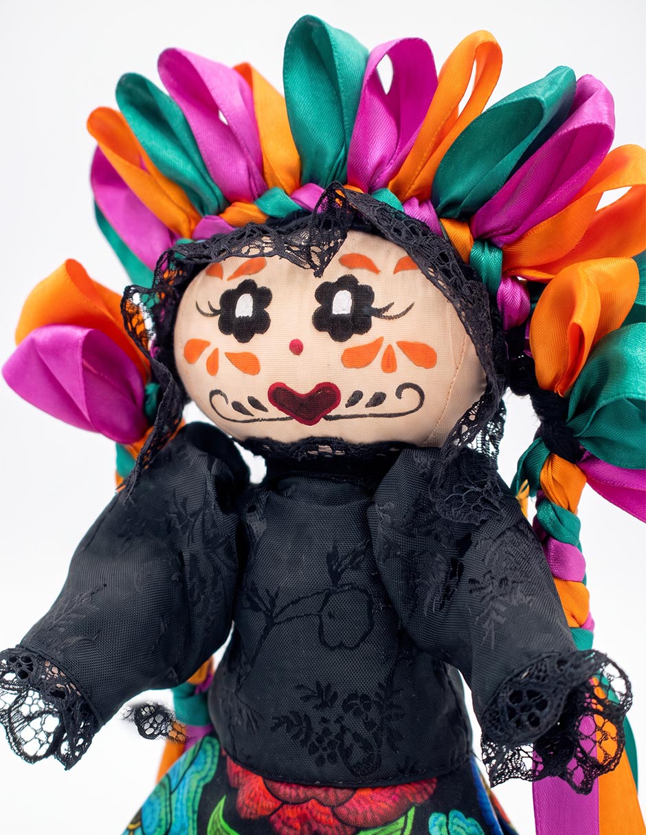 Figura decorativa de día de muertos con forma de catrina 2