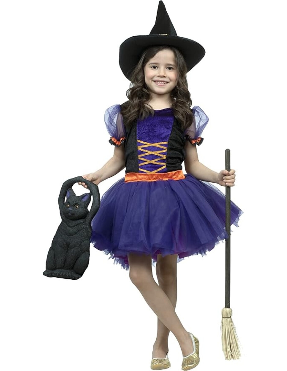 Disfraz de Bruja Halloween para niña Disfraz de Bruja Halloween para niña
