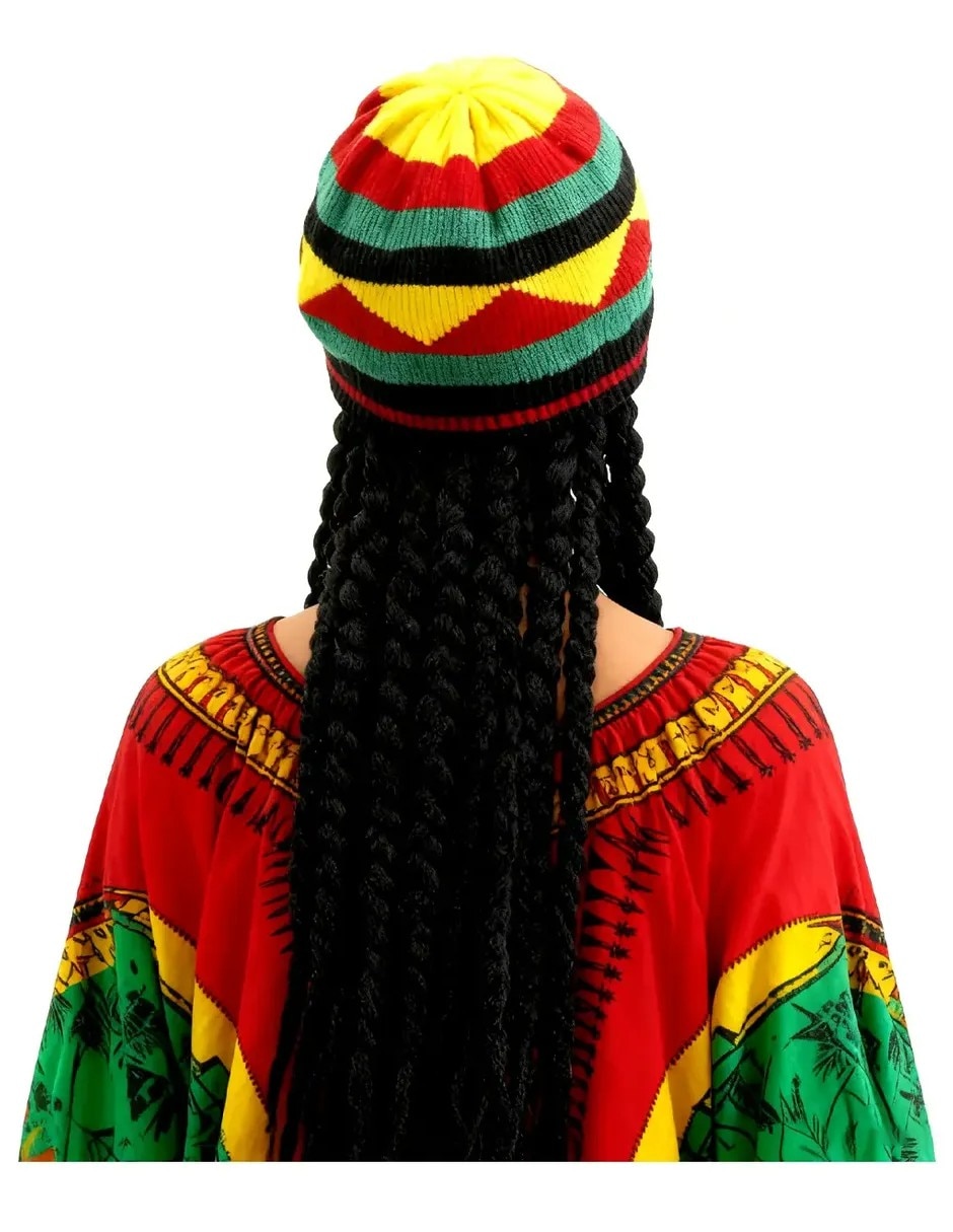 Peluca para disfraz rastafari 3
