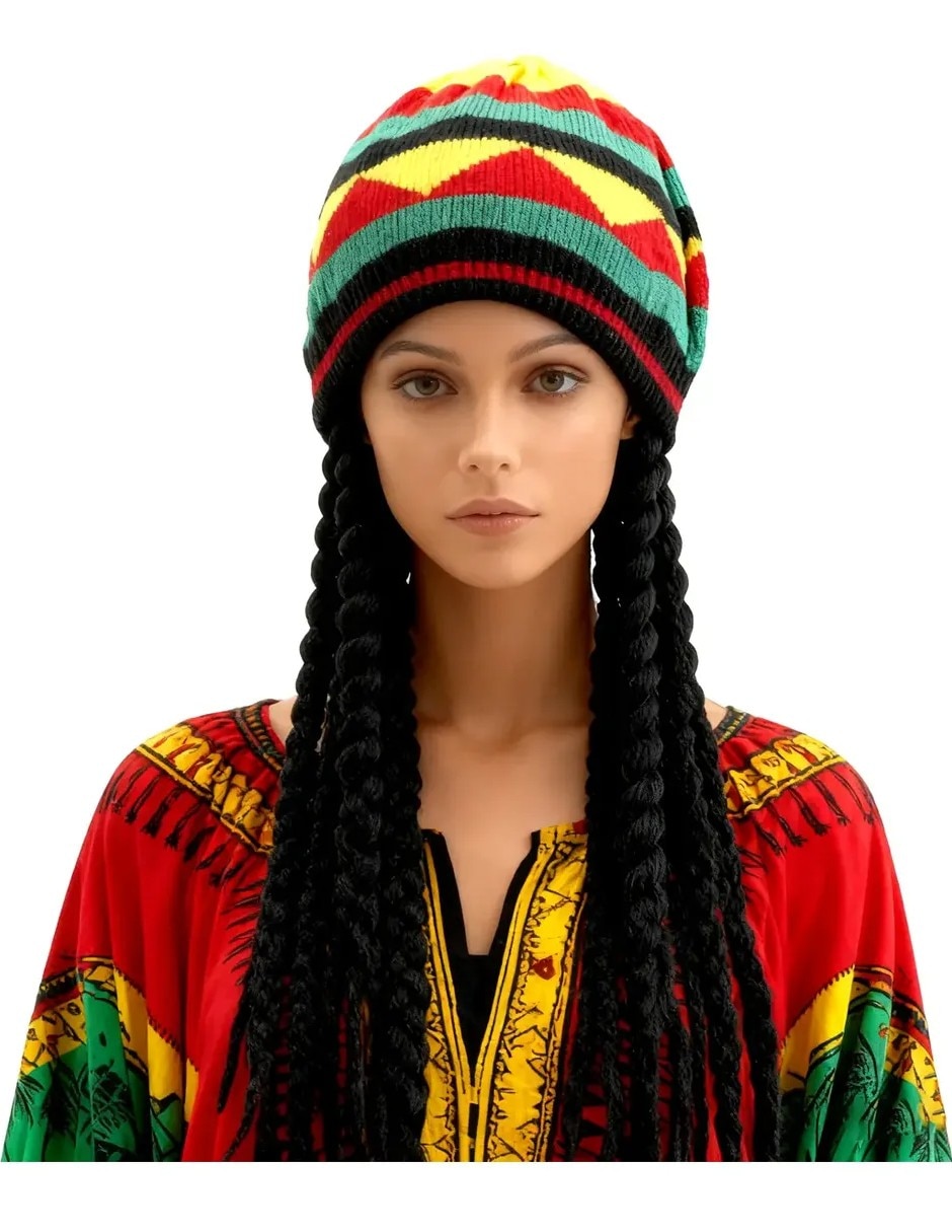 Peluca para disfraz rastafari 2