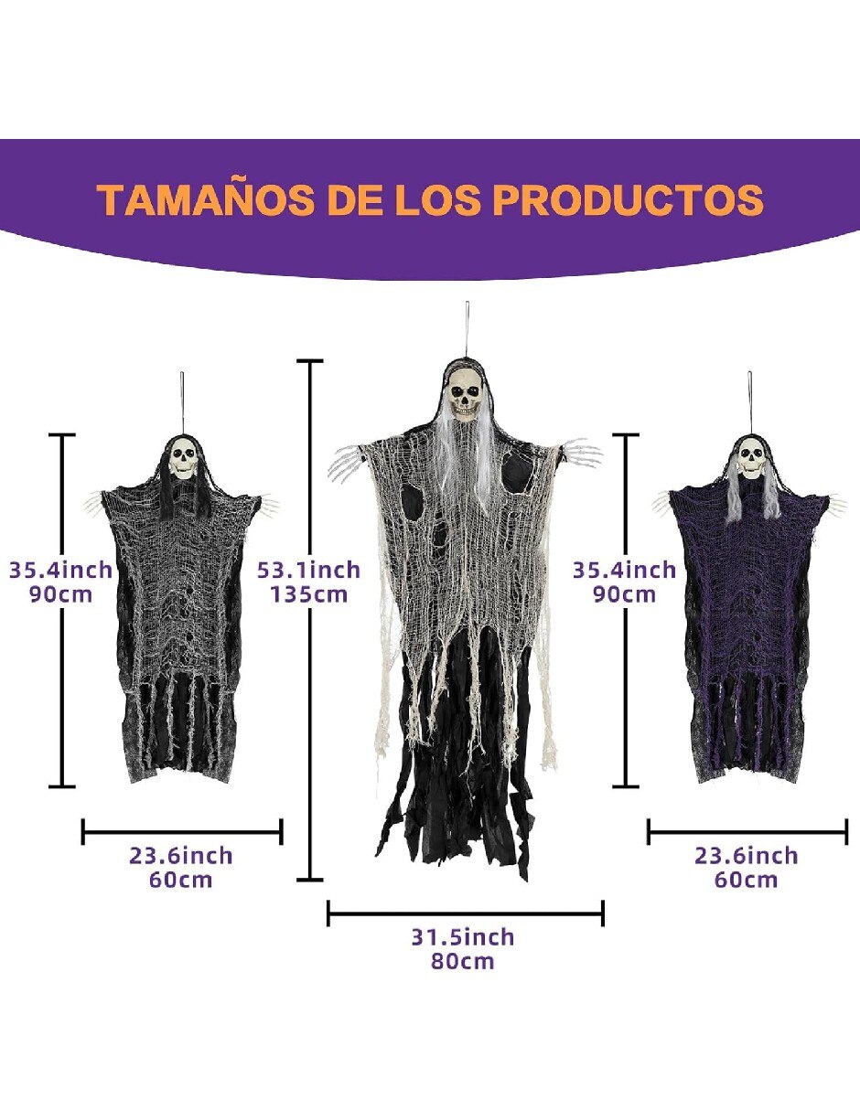 Set decoración con forma de calavera 5
