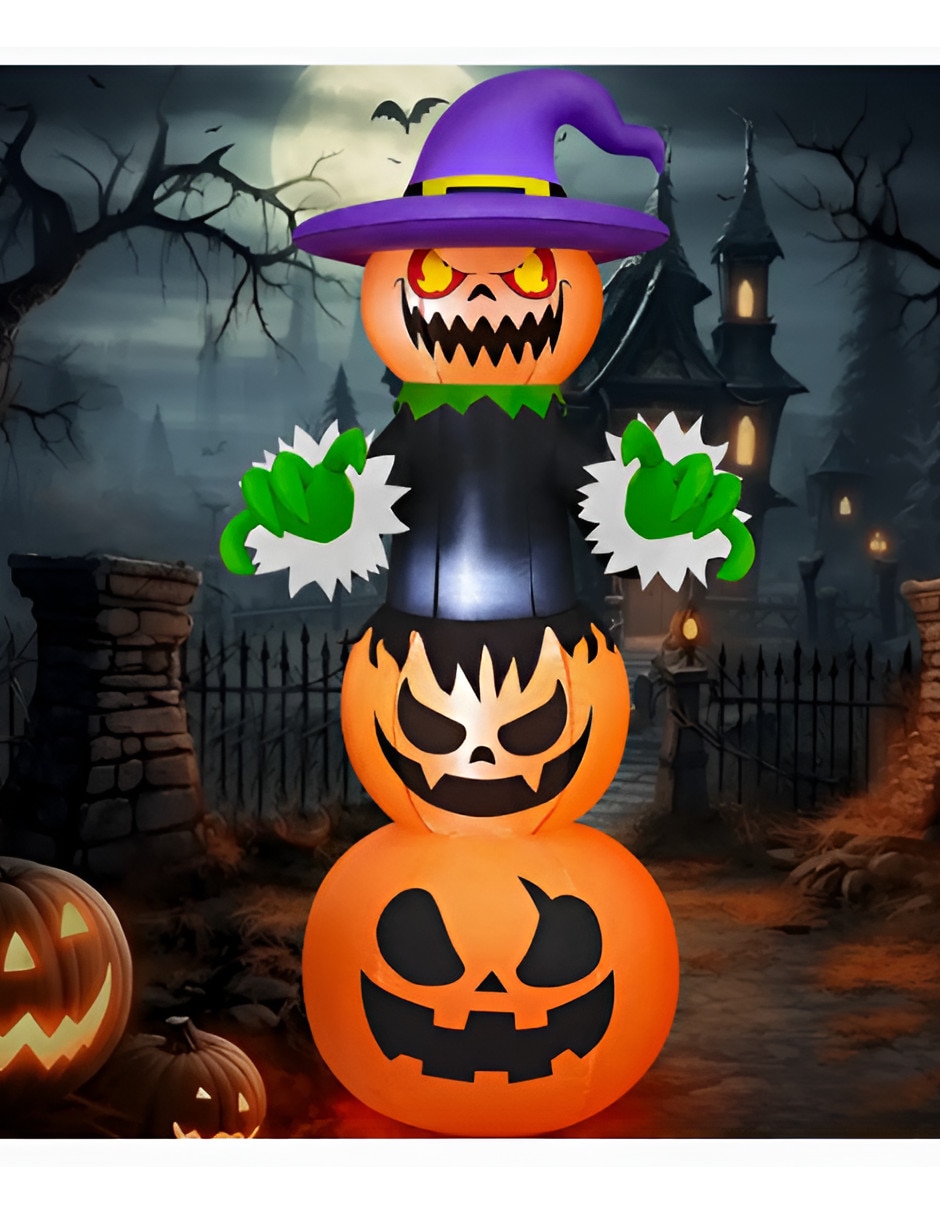 Inflable decorativo forma de calabaza 3