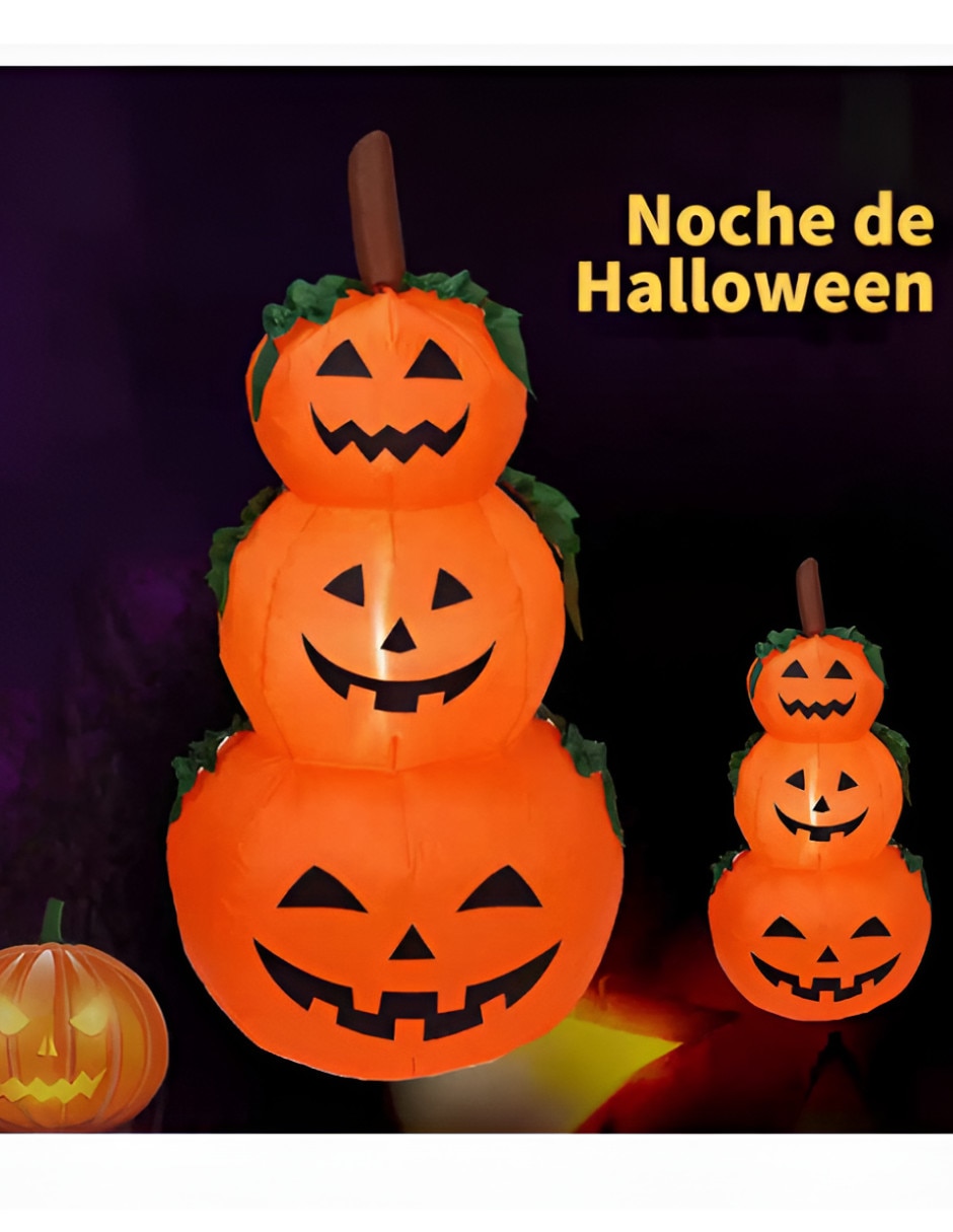 Inflable decorativo forma de calabaza 2