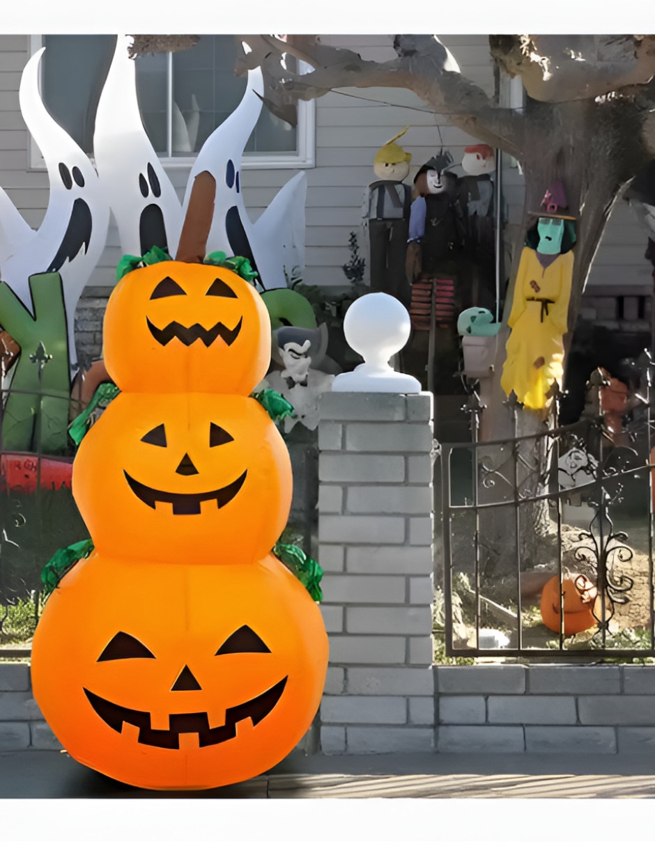 Inflable decorativo forma de calabaza 3