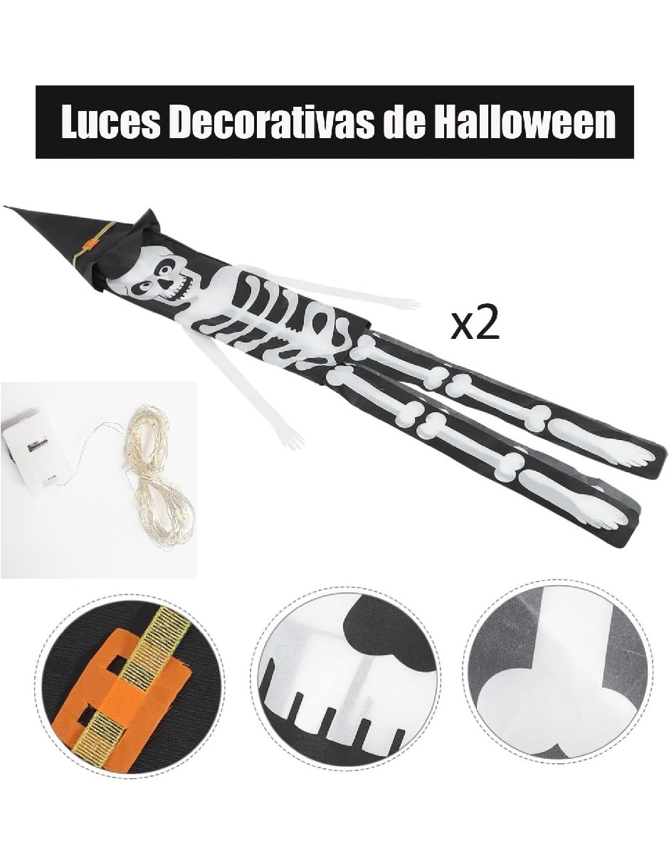 Set decoración con forma de calavera
