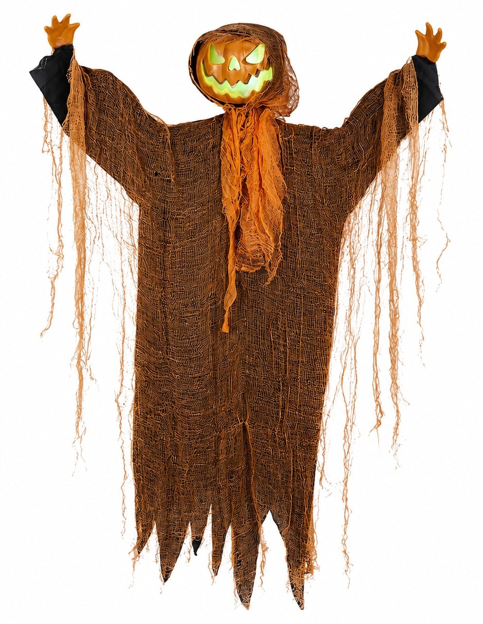 Figura decorativa con forma de hombre calabaza Figura decorativa con forma de hombre calabaza