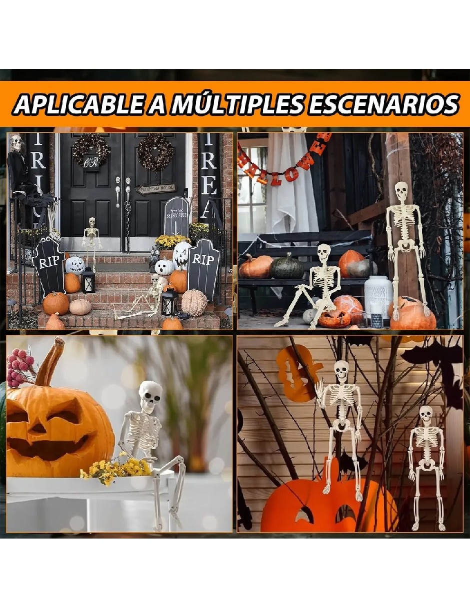 Set decoración con forma de calavera 2