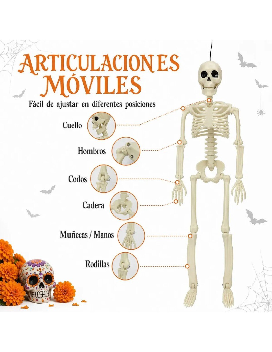 Set decoración con forma de esqueleto 3