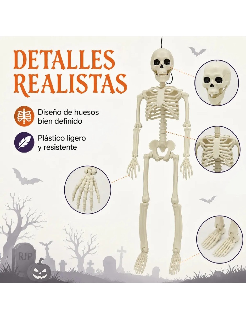Set decoración con forma de esqueleto 4