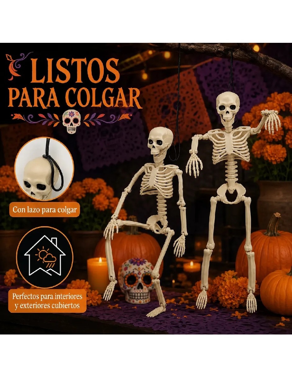 Set decoración con forma de esqueleto 5