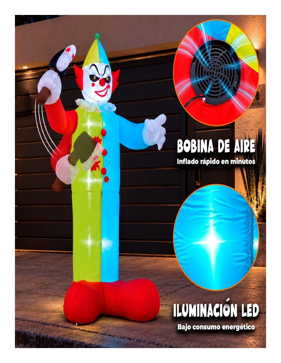 Figura decorativa con forma de payaso