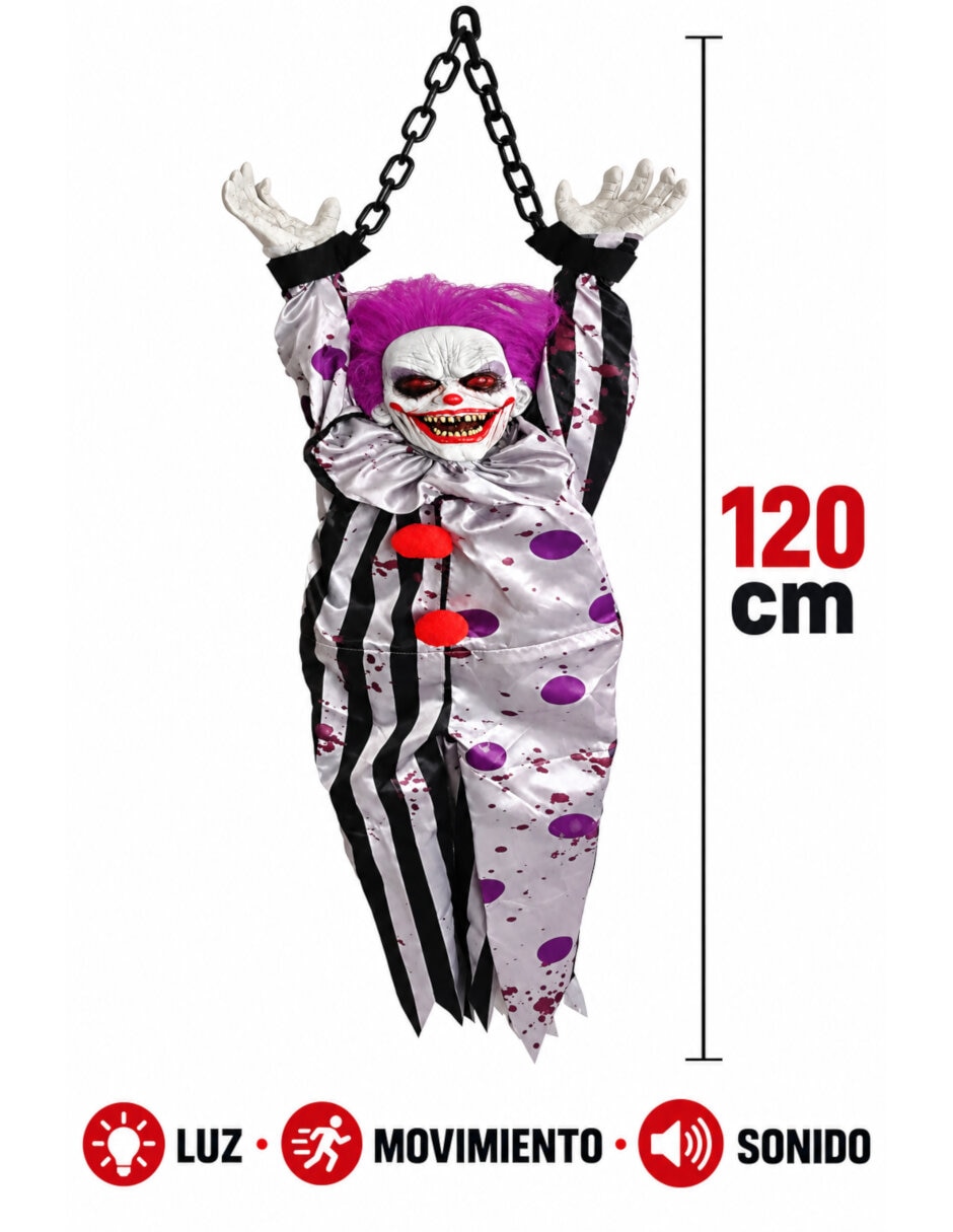 Figura decorativa de payaso halloween 3