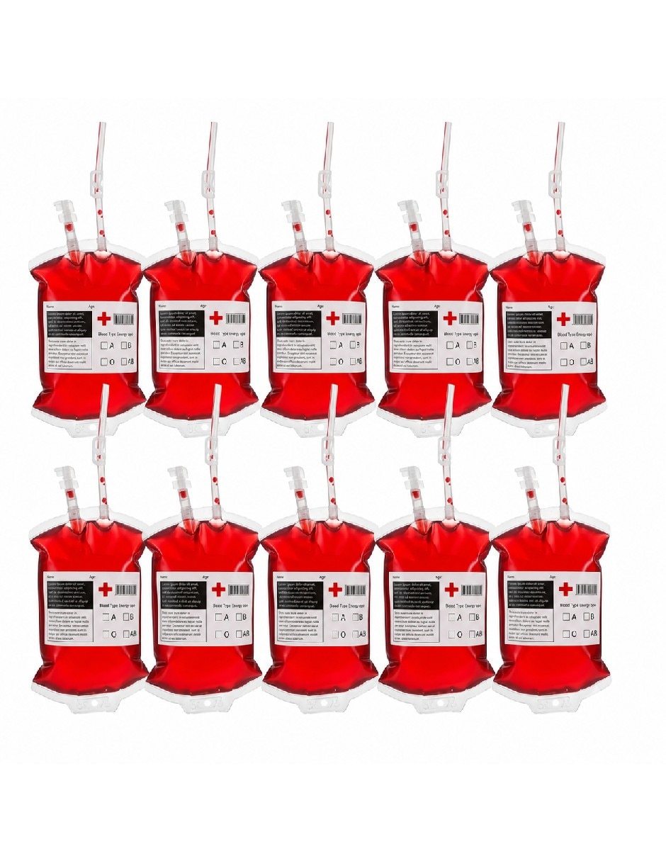Set de accesorios para disfraz de Set de bolsas de sangre falsa para disfraz o fiesta