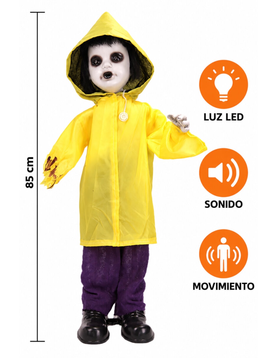 Figura decorativa de niño Halloween Animatronic