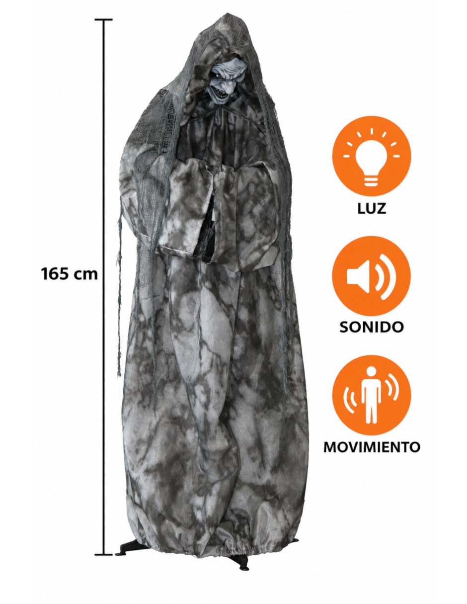 Figura decorativa de Bruja Halloween Animatronic