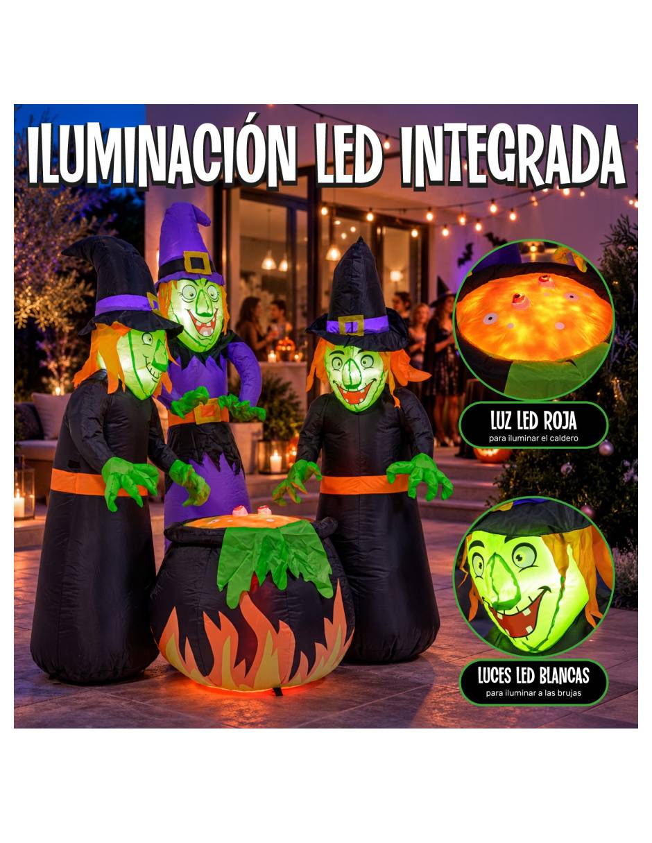 Figura decorativa con forma de bruja 2