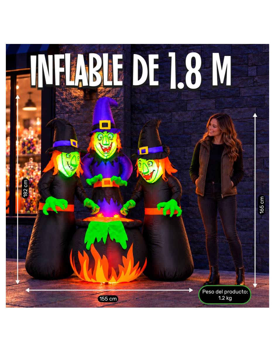 Figura decorativa con forma de bruja 5