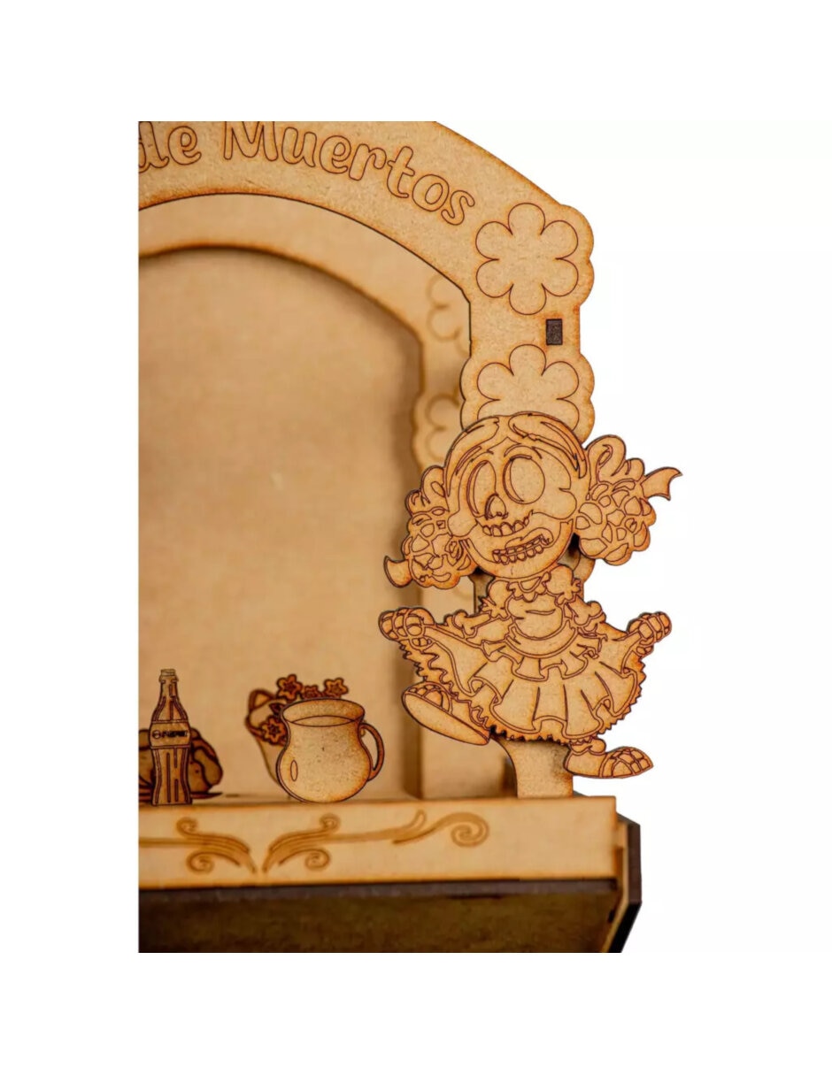 Portarretrato día de muertos de mdf para 1 foto 6