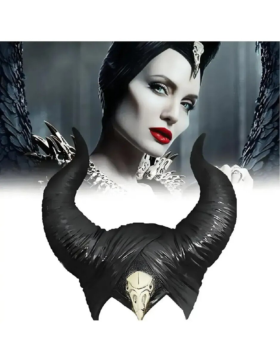 Diadema para disfraz de cuernos de maléfica 3