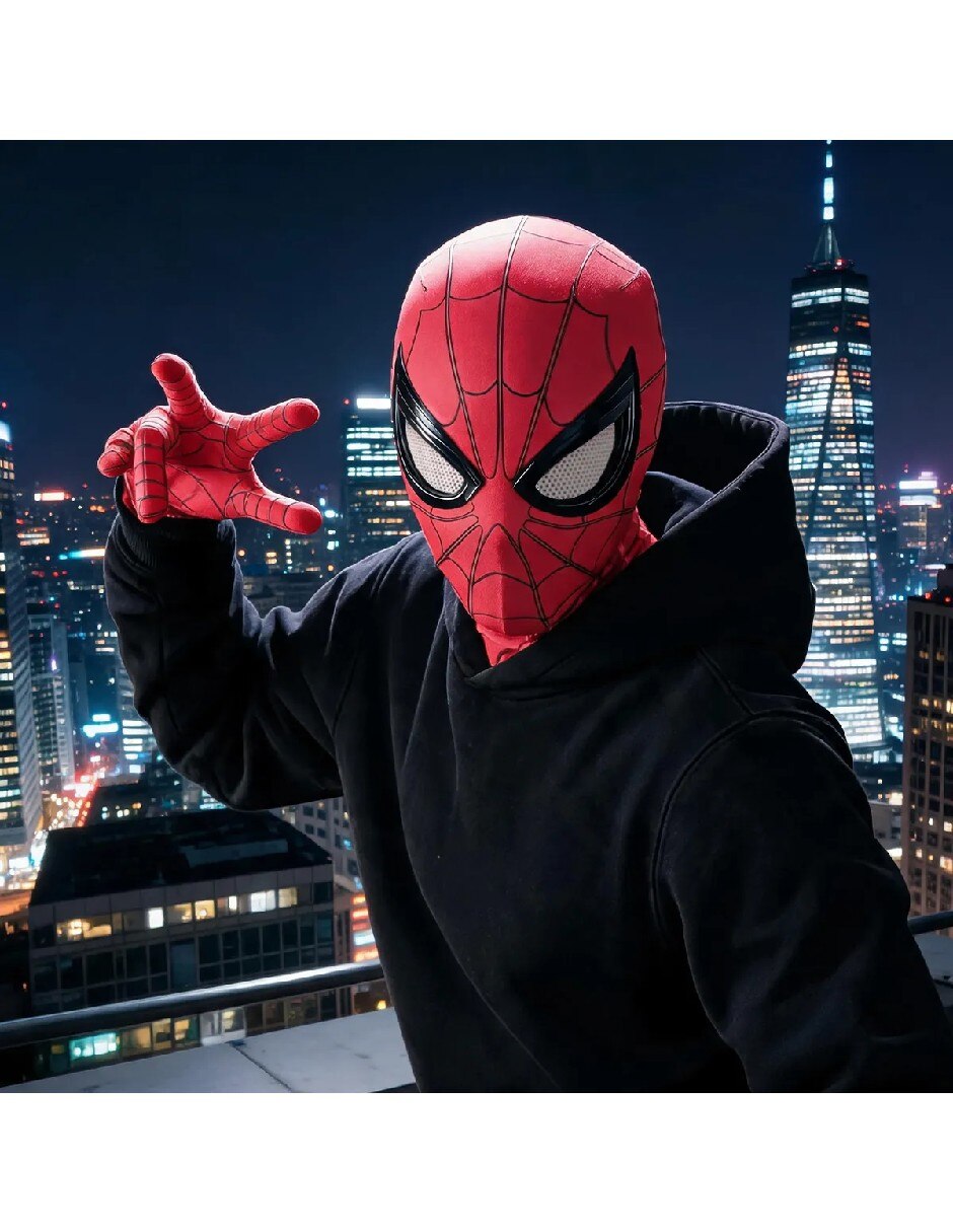 Máscara para disfraz de spiderman 4