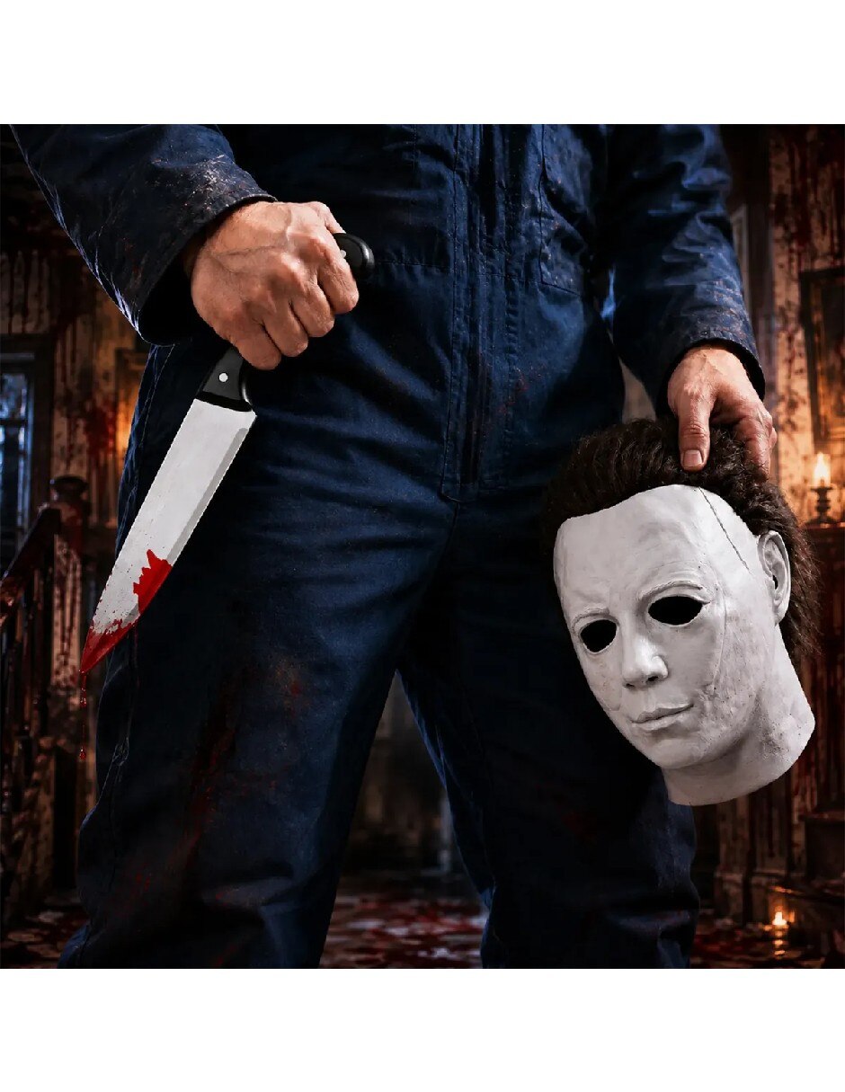 Set de accesorios para disfraz máscara de Michael Myers 4