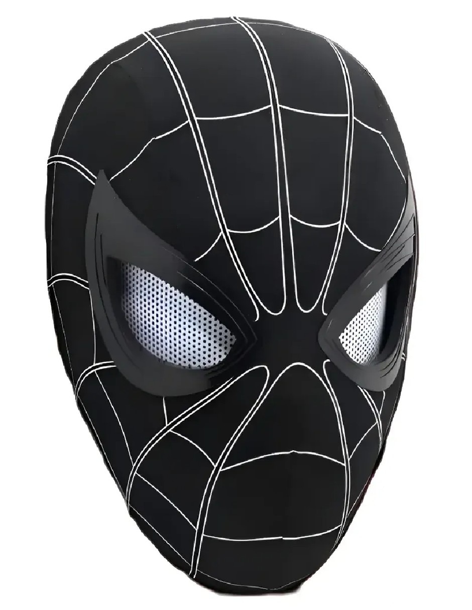 Máscara para disfraz negra de spiderman Máscara para disfraz negra de spiderman