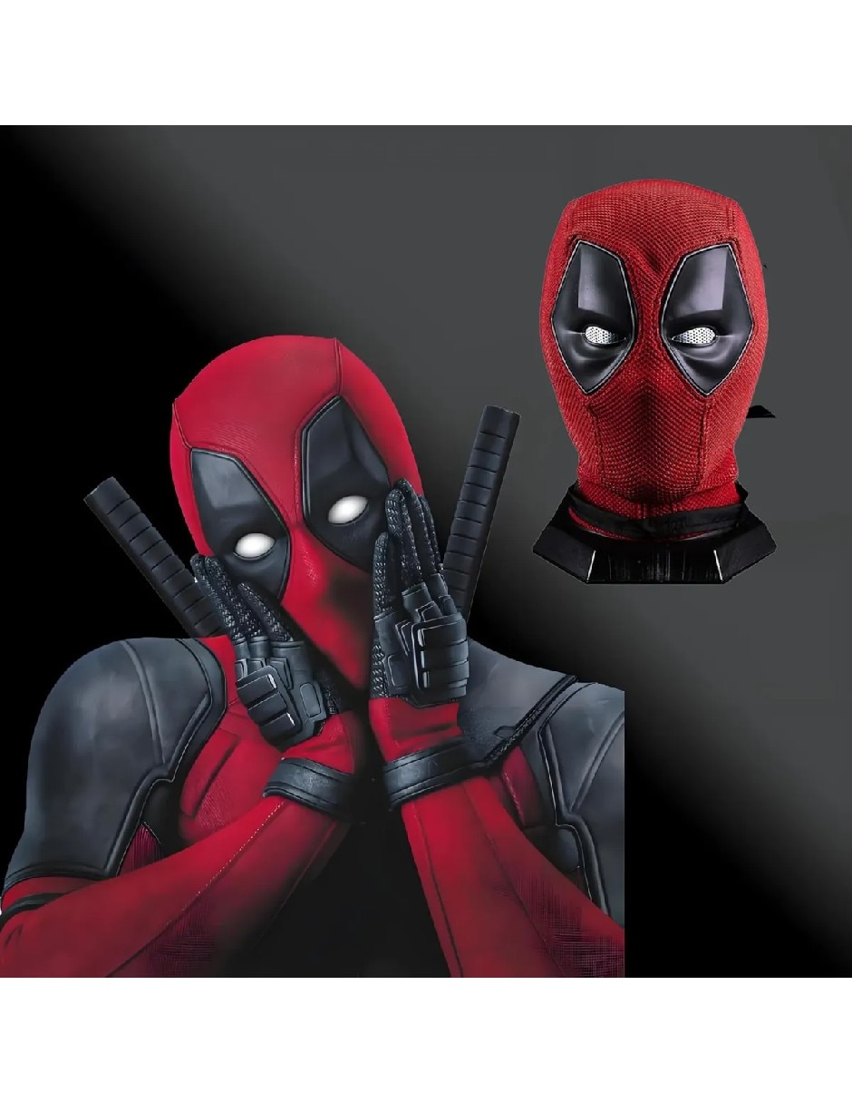 Máscara para disfraz de deadpool 3