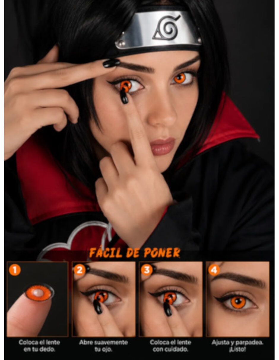 Lentes de contacto para disfraz Fantasía Neón 3