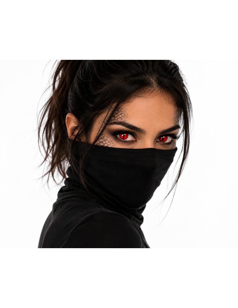 Lentes de contacto para disfraz de pupilentes de reptiliano reptiliano 4
